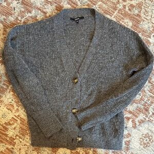 Baby Alpaca-Wool Cropped Cardigan